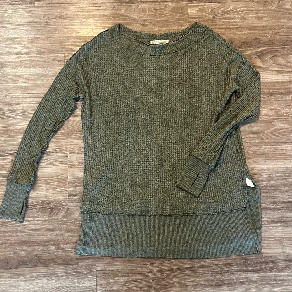 We the Free waffle knit tunic